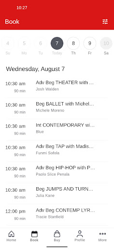 Screenshot of Broadway Dance Center