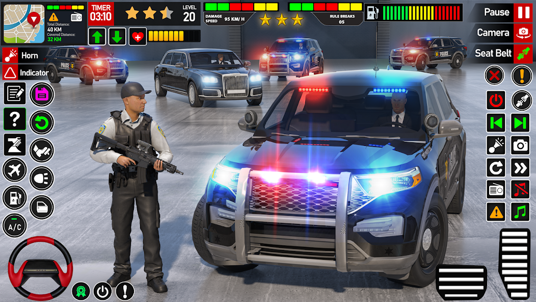 Us Police Cop Car Transporter Truck 2019 1.0.91 APK + Мод (Unlimited money) за Android