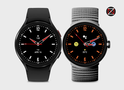 Black Analogue D Watch Face Screen 3