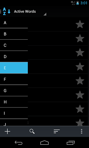 Android application Vocab Builder (4800+ words) screenshort