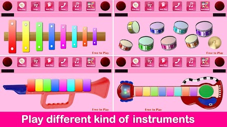 Kids Pink Piano Music & Songs