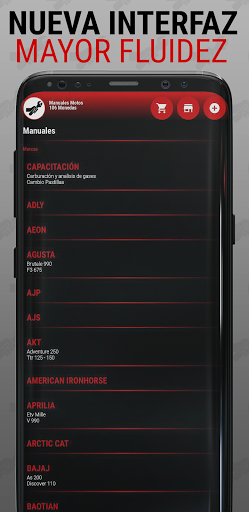 Android application Manuales Motos screenshort