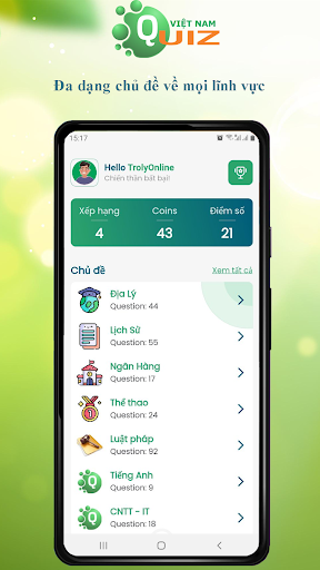 Việt Nam Quiz: Trắc nghiệm, đố Screen 3