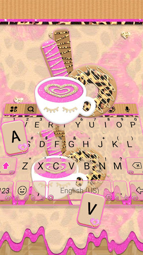 Coffee and Donuts Keyboard Bac Screen 2