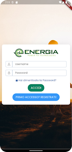Android application Energia Italia screenshort