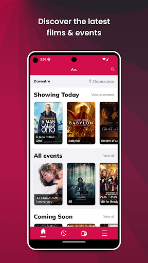 Android application The Arc Cinema screenshort