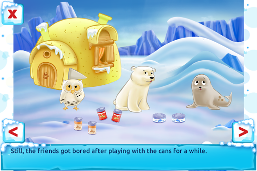 Polar Bear Cub - Fairy Tale with Games Free screenshots 2