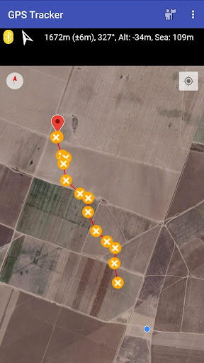 Android application GPS Tracker screenshort
