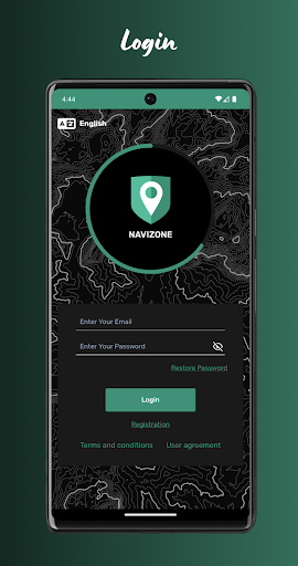 Android application NaviZone screenshort