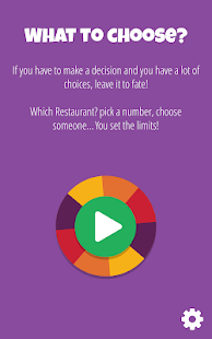 Decision Roulette Varies with device screenshots 1