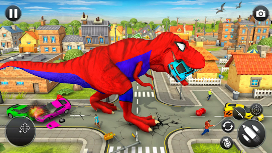 Angry Dino City Rampage Games 4
