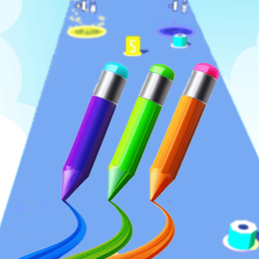 Pencil Rush - 3d logo
