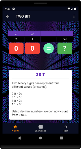 Bits and Bytes Playground Screen 2