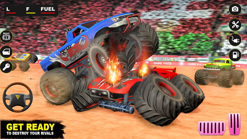 Monster Derby Truck Fighting 1.0.2 APK + Mod (Unlimited money) for Android