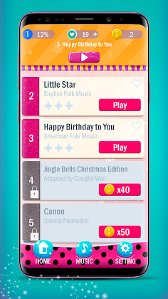 Piano Pink  Tiles 2 - Screenshot 4
