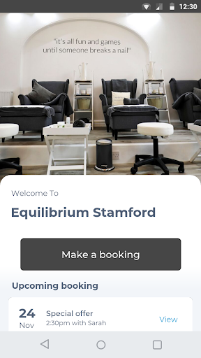 Android application Equilibrium Stamford screenshort