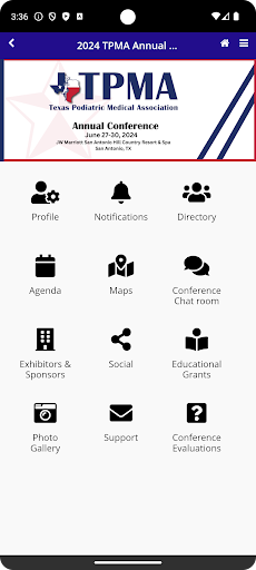 Android application TPMA Events screenshort