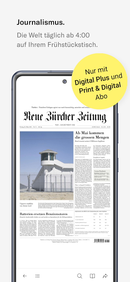 #1. NZZ E-Paper (Android) 由: Neue Zürcher Zeitung AG