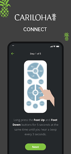 Android application Cariloha Comfort Base screenshort