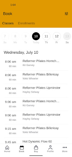 Urban HotYoga ReformerPilates Screen 2
