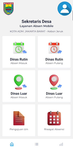 Android application Sistem Absensi Desa Kab Batang screenshort