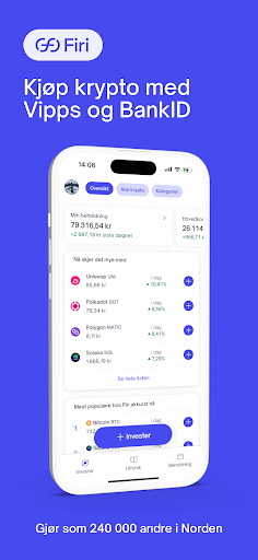 Android application Firi - Buy Bitcoin & Ethereum screenshort