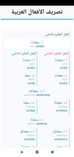تصريف الأفعال العربية Screen 2