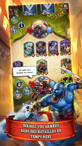 Télécharger Mighty Heroes: Multiplayer PvP Card Battles  APK MOD (Astuce) screenshots 1