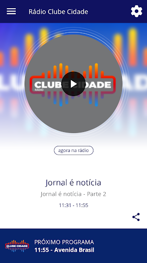Android application Rádio Clube Cidade screenshort