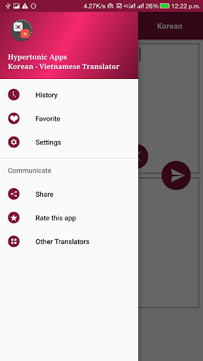 Korean - Vietnamese Translator Screen 3