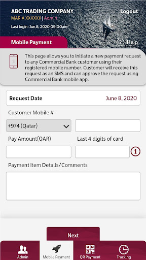 CB PAY For Merchants Screen 2