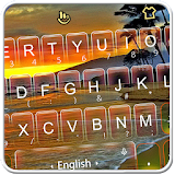 Live 3D Golden Beach Keyboard Theme icon