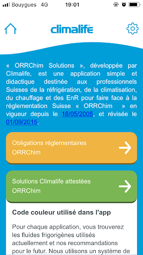 Android application ORRChim Solutions screenshort