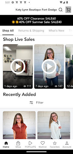 Android application Katy Lynn Boutique Fort Dodge screenshort