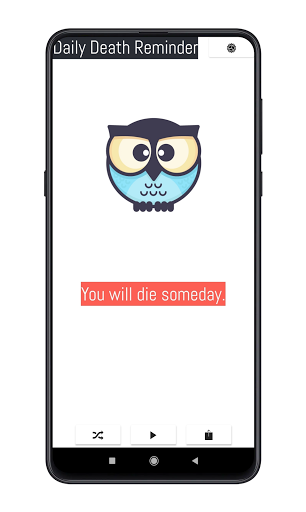 Android application Daily Death Reminder screenshort