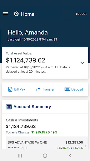 Android application Ameriprise Financial screenshort