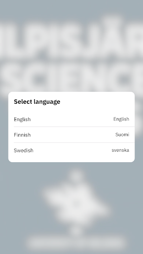 Android application Kilpisjärvi Science Trails screenshort