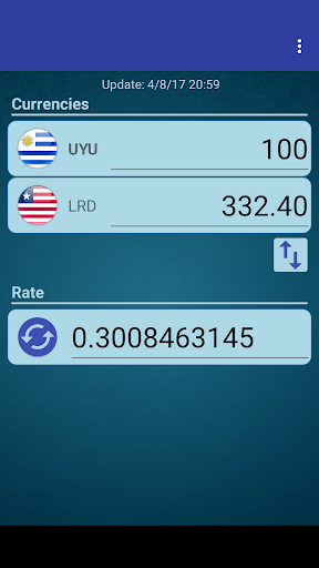 Android application UYU Peso x Liberian Dollar screenshort
