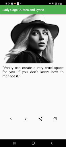 Lady Gaga Quotes and Lyrics Screen 2