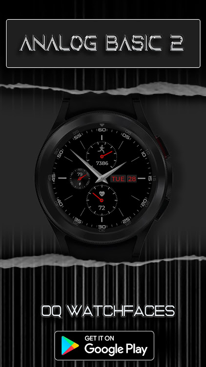 Analog Basic 2 for WEAR OS 4 - New - (Android)
