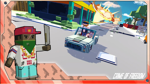 Captura 4 Gangster Crime 3D - Pixel Edit android