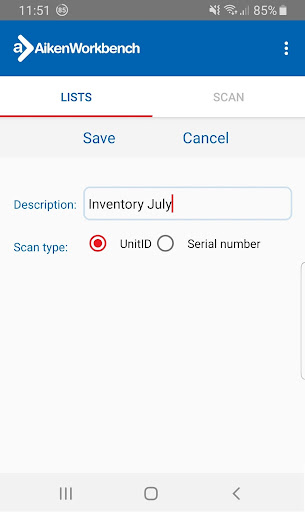 Android application Aiken List Maker screenshort