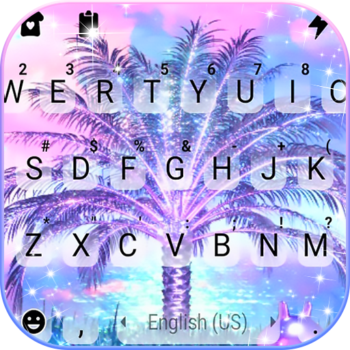 Glitter Tree Live Keyboard Background