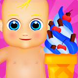 Baby Ice Cream Machine Maker Game icon