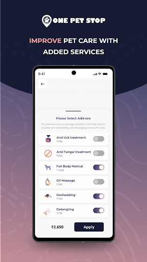 One Pet Stop Screen 3