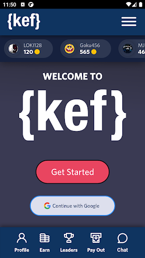 Android application Kef.gg - paid for attention screenshort