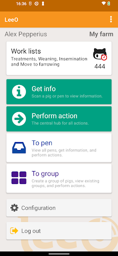 Android application LeeO precision farming screenshort