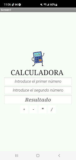 Android application CalculadoraJAAM2001 screenshort
