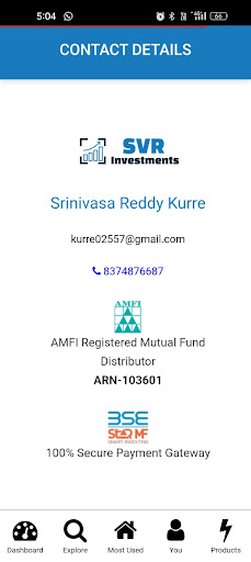 Android application SVR Investments screenshort
