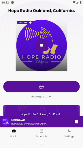 Android application Hope Radio Oakland California screenshort